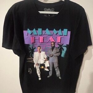 Vintage Sneaker Fiend Tees Men's Size L Black LeBron James Miami Heat Shirt